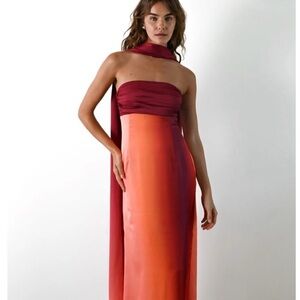 Vivia Scarf dress Yellow The Label